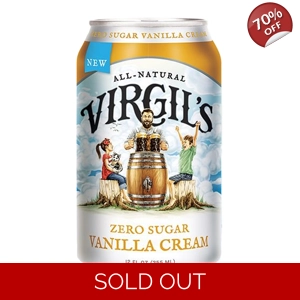 Virgil's Zero Sugar Vanilla Cream Soda 355ml Can - American Drink